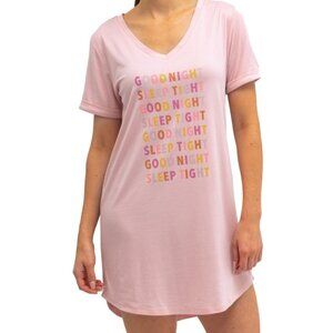 Hello Mello Light Pink Let Me Sleep Goodnight Sleep Shirt S
